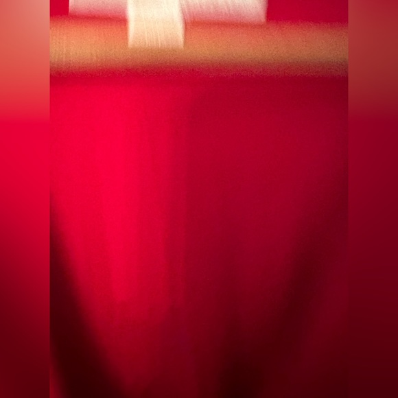 MICHAEL KORS Red High/Low Surplice V-Neck Tie Stretch Maxi Dress size 14P - Picture 5 of 7